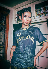 Unisex Soaring Dragon Football Shirt - Green