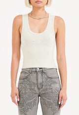 Womens Crystal Hardy Vest Top - Light Green