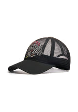 Unisex 1971 Soaring Eagle Full Mesh 5 Panel Trucker - Black