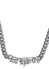 Ed Hardy Gothic Crystal Logo Necklace