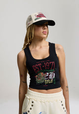 Womens 1971 Los Angeles Bulldog Fitted Vest - Black