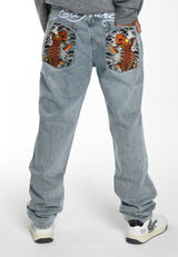 Mens Koi-Merge Denim Trousers Jeans - Blue