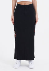 Womens Geisha Cargo Skirt - Black