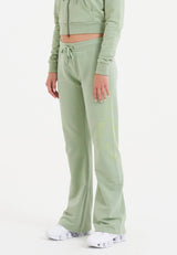 Womens Love Is Mystery Flared Jogger - Green