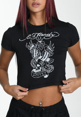 Womens Nyc Baby T-Shirt - Black