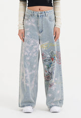 Womens True To My Love Xxtra Denim Trousers Jeans - Bleach