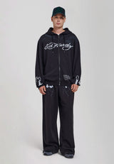 Mens 1971 Flame Relaxed Fit Joggers - Black