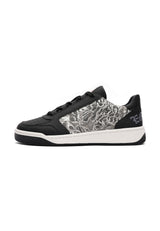 Mens Ace Low - Flames - Black/White
