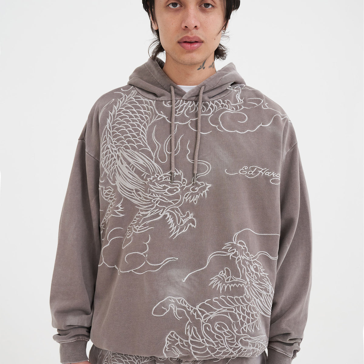 I'm Brian Tie-Dye Hoodie - Gris - Taille L - Streetwear Vintage - Créateur