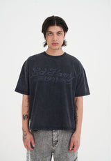 Mens Snake And Drag 1971 Boxy T-Shirt - Black