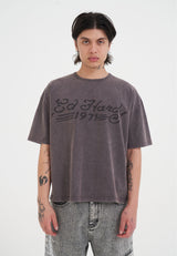 Mens Snake And Drag 1971 Boxy T-Shirt - Brown