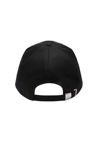 Unisex 2 Dragons Twill Front Mesh Trucker - Black