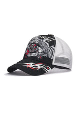 Unisex Life Before Tattoo 5 Panel Trucker Cap - Black/White