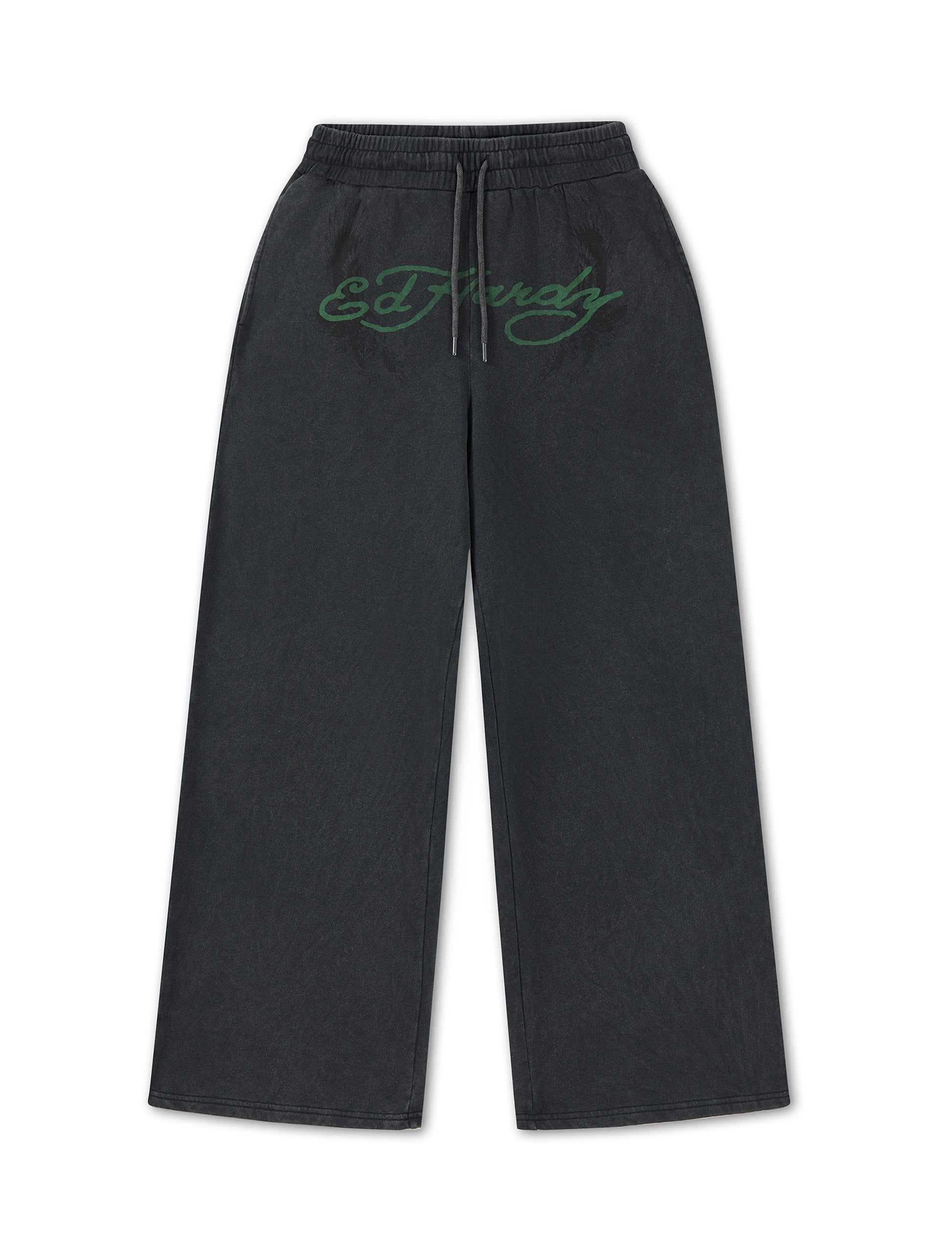 Mens 1971 Graphic Relaxed Washed Joggers - Black - S / BLACK