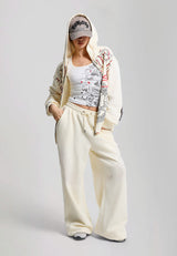 Womens Flying Eagle Relaxed Joggers - Ecru