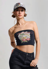 Wowens Paradise Tattoo Bandeau - Black