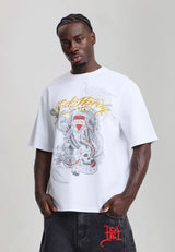 Mens Storming New York Graphic Relaxed T-Shirt - White