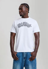 Mens Stay True Graphic Regular T-Shirt - White