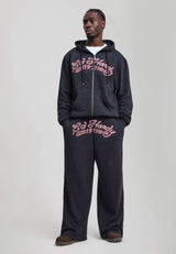 Mens Shadow Eagle Graphic Relaxed Joggers - Black