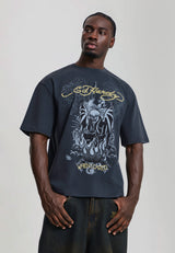 Mens When I Cared Graphic Relaxed T-Shirt - Black