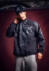 Mens Soaring Eagle Los Angeles Relaxed Fit Zip Through Jacket - Black