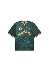 Unisex Soaring Dragon Football Shirt - Green