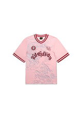Unisex Soaring Dragon Football Shirt - Pink