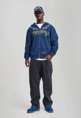 Mens Black Widow Baggy Denim Trousers Jeans - Dark Black