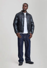 Mens Black Widow Baggy Denim Trousers Jeans - Indigo