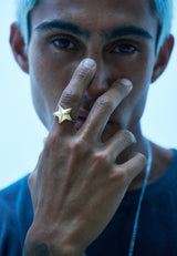 Ed Hardy Western Star Signet Ring - Gold