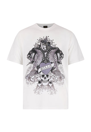 Mens Cobra Kills Slowly Tshirt - White