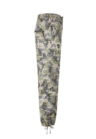 Mens Nyc Drag Woven Combat Trousers - Camo