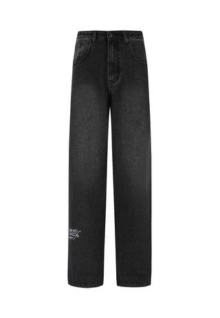 Mens Nyc Skull Xxtra Denim Trousers Jeans - Black