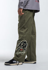 Mens Panther Woven Tech Trouser - Green
