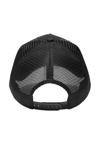 Playing Cards Twill Front Mesh Trucker - Black