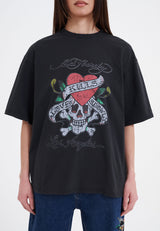 Womens Love-Kills-Slowly Tshirt Top - Black