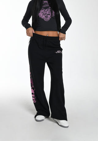 Womens Love Wrapped Relaxed Jogger - Black