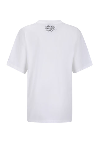 Womens New York City Diamante Tshirt - White