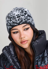 Unisex Black Widow Beanie - Black