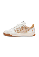 Mens Ace Low - Flames - White/Tan
