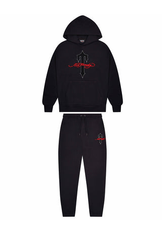 Mens Trapstar x Ed Hardy Hoodie - Black