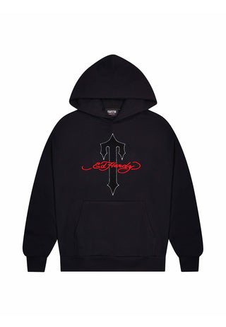 Mens Trapstar x Ed Hardy Hoodie - Black