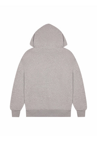 Mens Trapstar x Ed Hardy Hoodie - Grey Marl