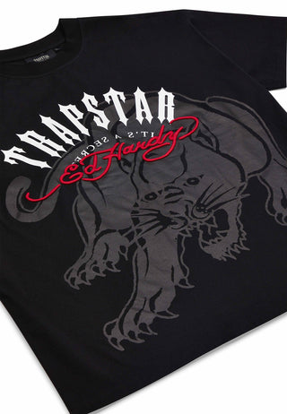 Mens Trapstar x Ed Hardy Irongate Arch T-Shirt - Black