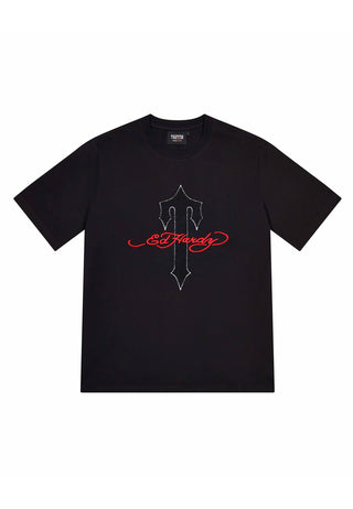 Mens Trapstar x Ed Hardy Irongate T-Shirt - Black