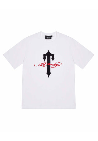 Mens Trapstar x Ed Hardy Irongate T-Shirt - White