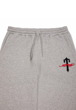 Mens Trapstar x Ed Hardy Jogger - Grey Marl