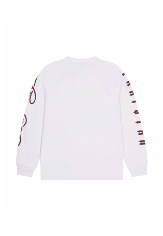 Mens Trapstar x Ed Hardy Waffle LS Top - White