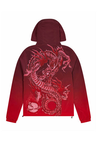 Mens Trapstar x Ed Hardy Windbreaker - Red