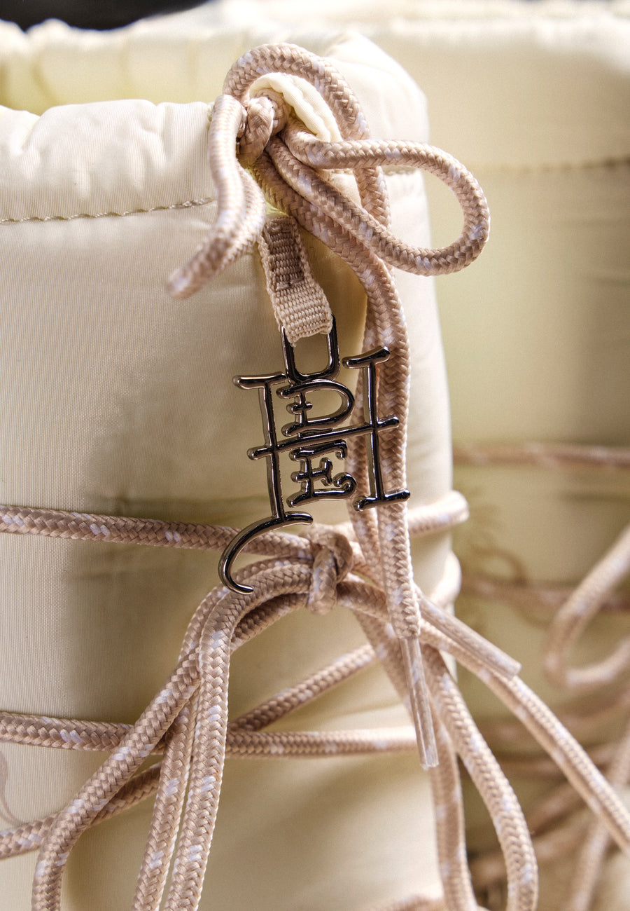 Womens Snow Boot - Crawling Dragon - Ecru